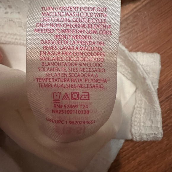 No Boundaries White Lace Puff Sleeve Top - Picture 6 of 7